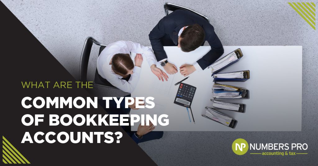 What are the Common Types of Bookkeeping Accounts